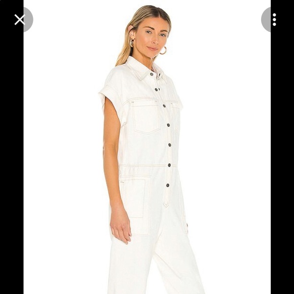 PISTOLA Naomi Sleeveless Jumpsuit in Ecru - Picture 2 of 2